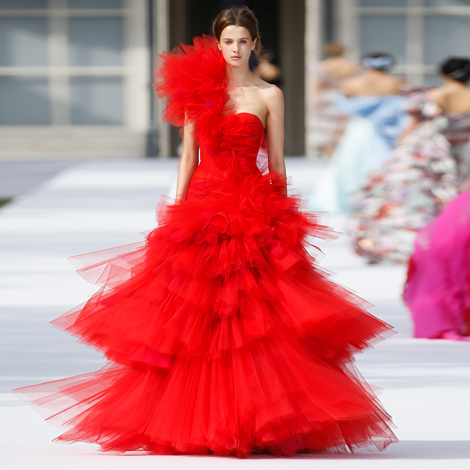   New Fashion One Shoulder Sexy Bodycon Celebrity Evening Party Dress Women Elegant Red Ball Gown Club Dress Vestidos