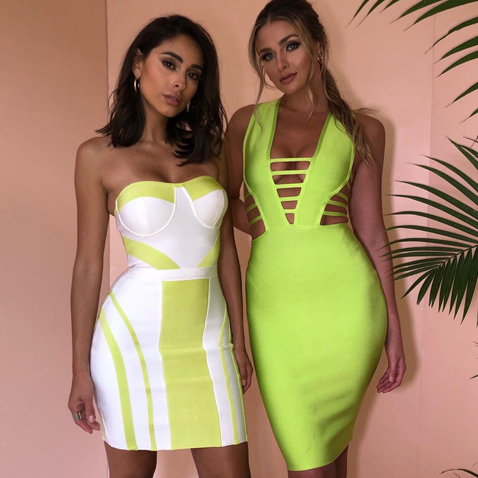  Summer Hollow Out Women Bandage Dress  New Tank Sexy Hot Sleeveless Bodycon Club Celebrity Runway Party Dress Vestidos