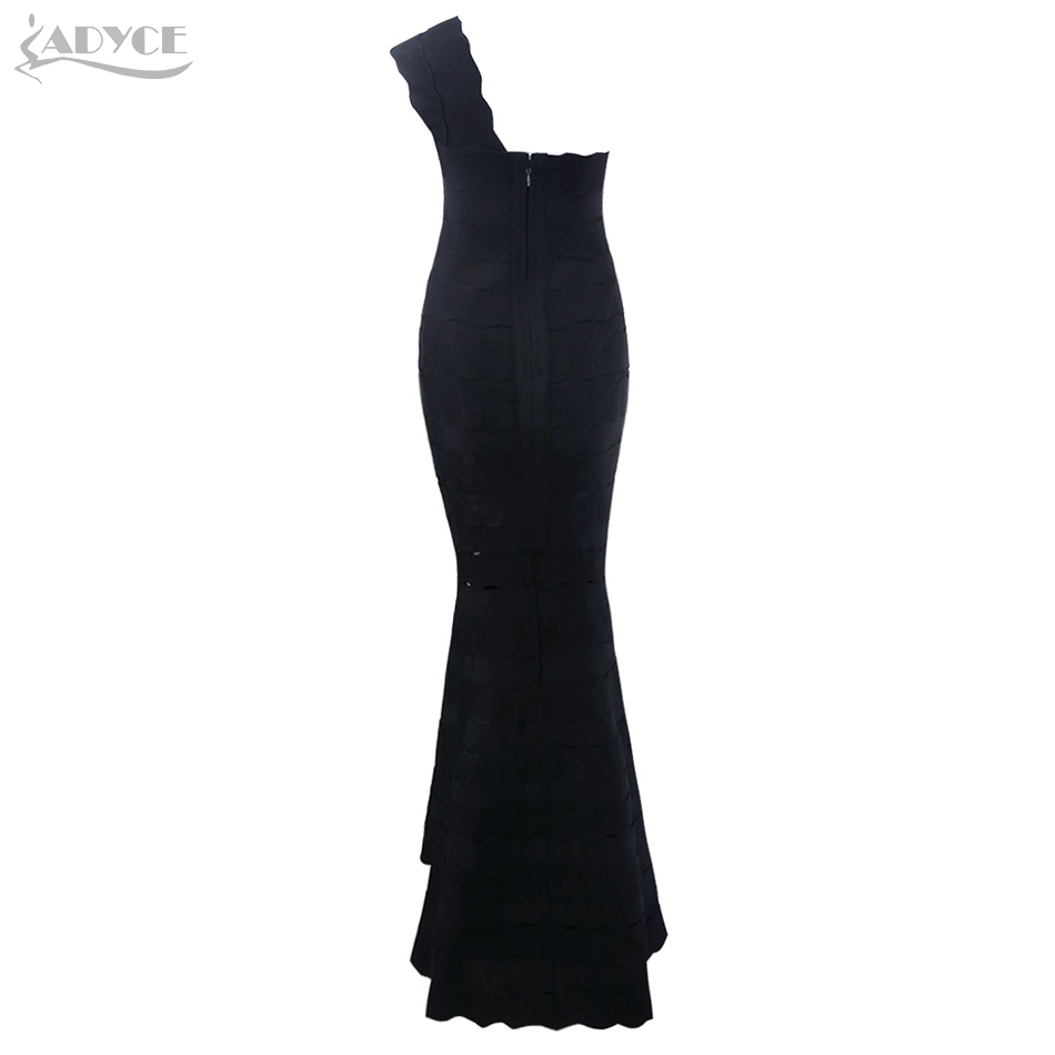    High Qulaity Summer Woman Hollow Out Maxi Dress Sexy Black One Shoulder Long Dress Vestidos Celebrity Party Dresses