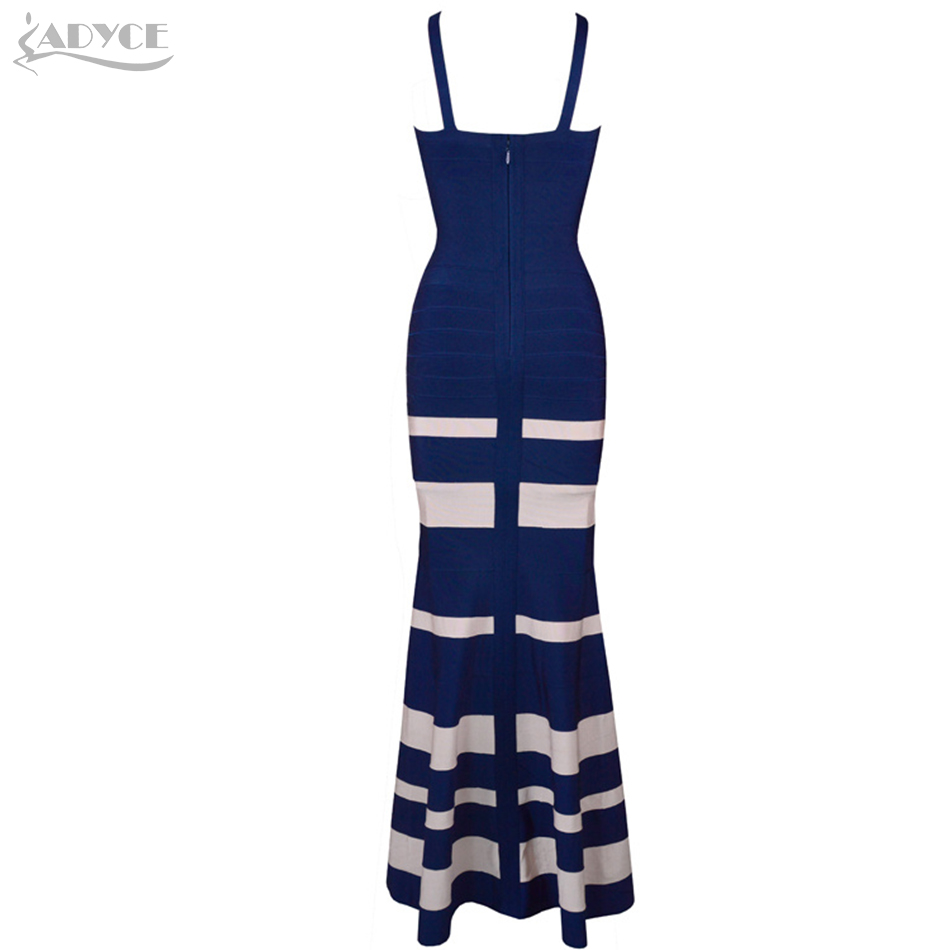   New Arrival Woman Bandage Dresses Chic Sexy Sleeveless Strapless Spaghetti Striped Celebrity Party Dress Vestidos