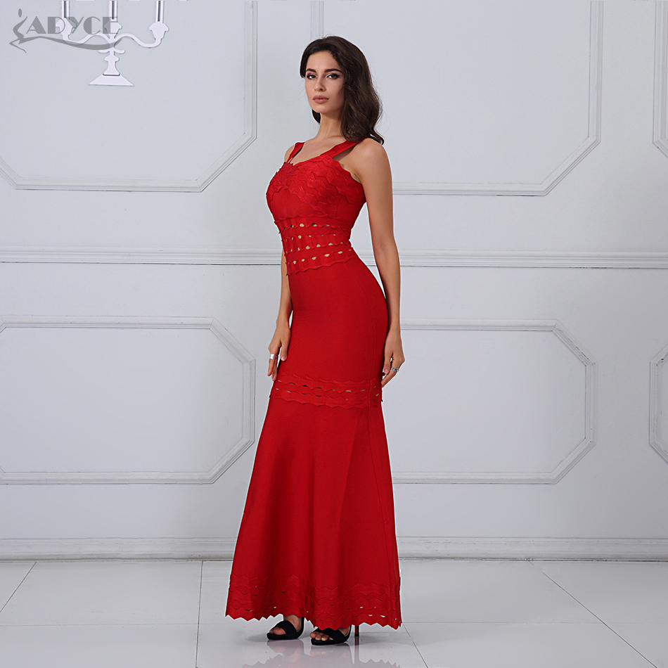   New Arrival Summer Maxi Dresses Chic Sexy Red Sleeveless Tank Women Long Bandage Dress Celebrity Party Dress Vestidos