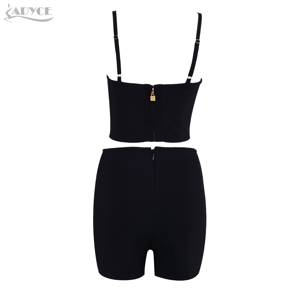   Summer Women Bandage Set Tops&Pant 2 Two Pieces Short Length Night Out Celebrity Evening Party Women Club Set Vestido