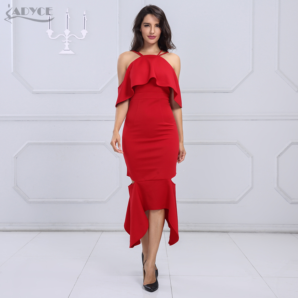  New Bandage Dress Women Black Bodycon Party Dress Hollow Out Backless Straps Knee Length Celebrity Runway Dress Wholesale
