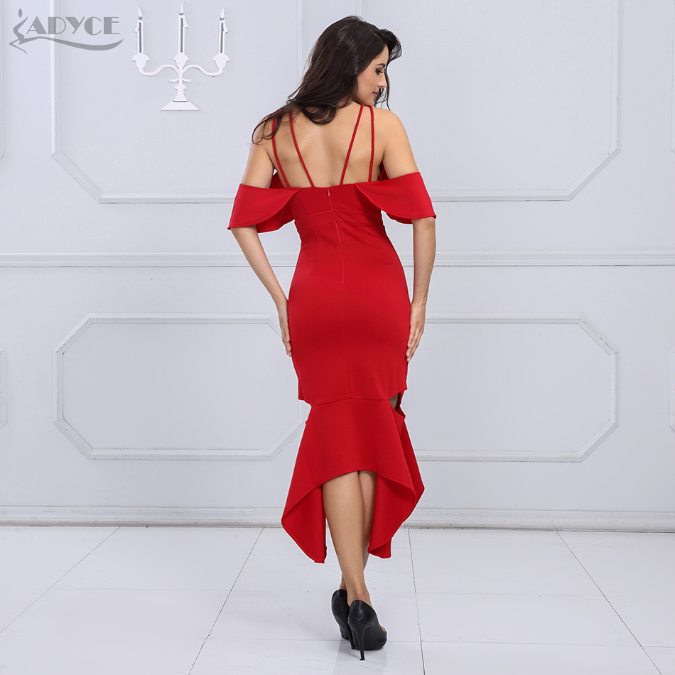  New Bandage Dress Women Black Bodycon Party Dress Hollow Out Backless Straps Knee Length Celebrity Runway Dress Wholesale