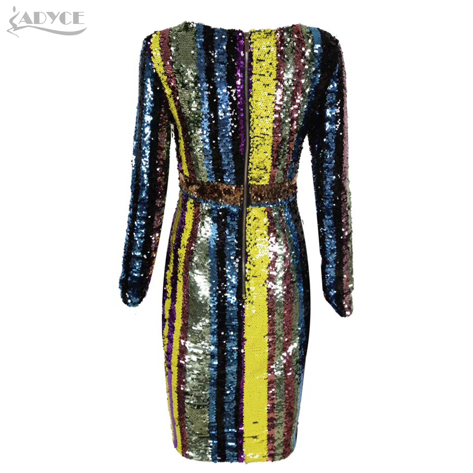  Celebrity Evening Party Sequin Dress Women  New Spring Long Sleeve Deep V Lace Hollow Out Midi Club Dresses Vestidos