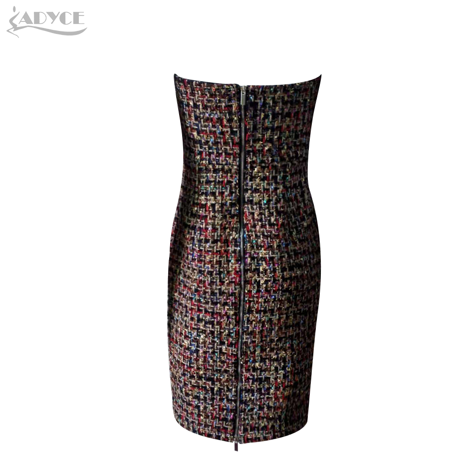   New Summer Arrival Celebrity Runway Party Dress Women Vestidos Sexy Sleeveless Strapless Elegant Bodycon Club Dress