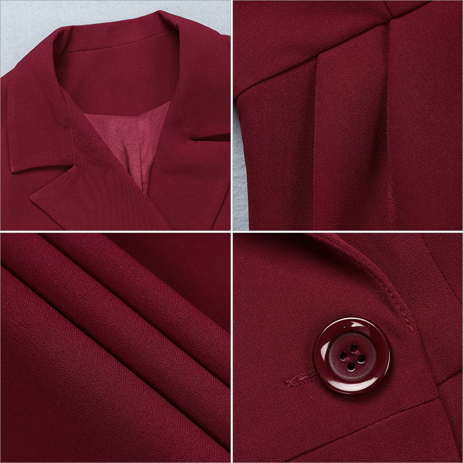   New Spring Women Slim Long Sleeve Fashion Club Trench Coats Sexy V Neck Wine Red Double Breasted Celebrity Party Coat