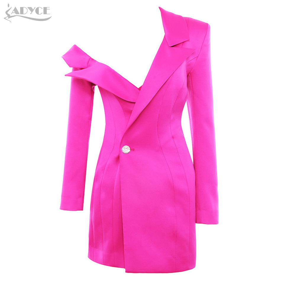  New Winter Women Long Sleeve Female Fashion Club Coat Sexy V-Neck One Shoulder Slim Celebrity Party Trench Coats