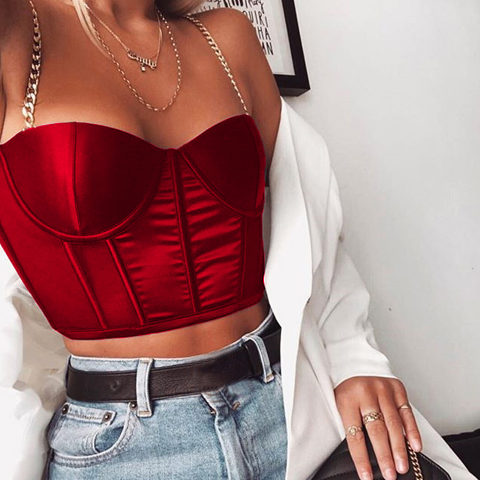  New Summer Women Spaghetti Strap Celebrity Runway Evening Party Blouse Sexy Sleeveless Fashion Bodycon Camis Red Club Top