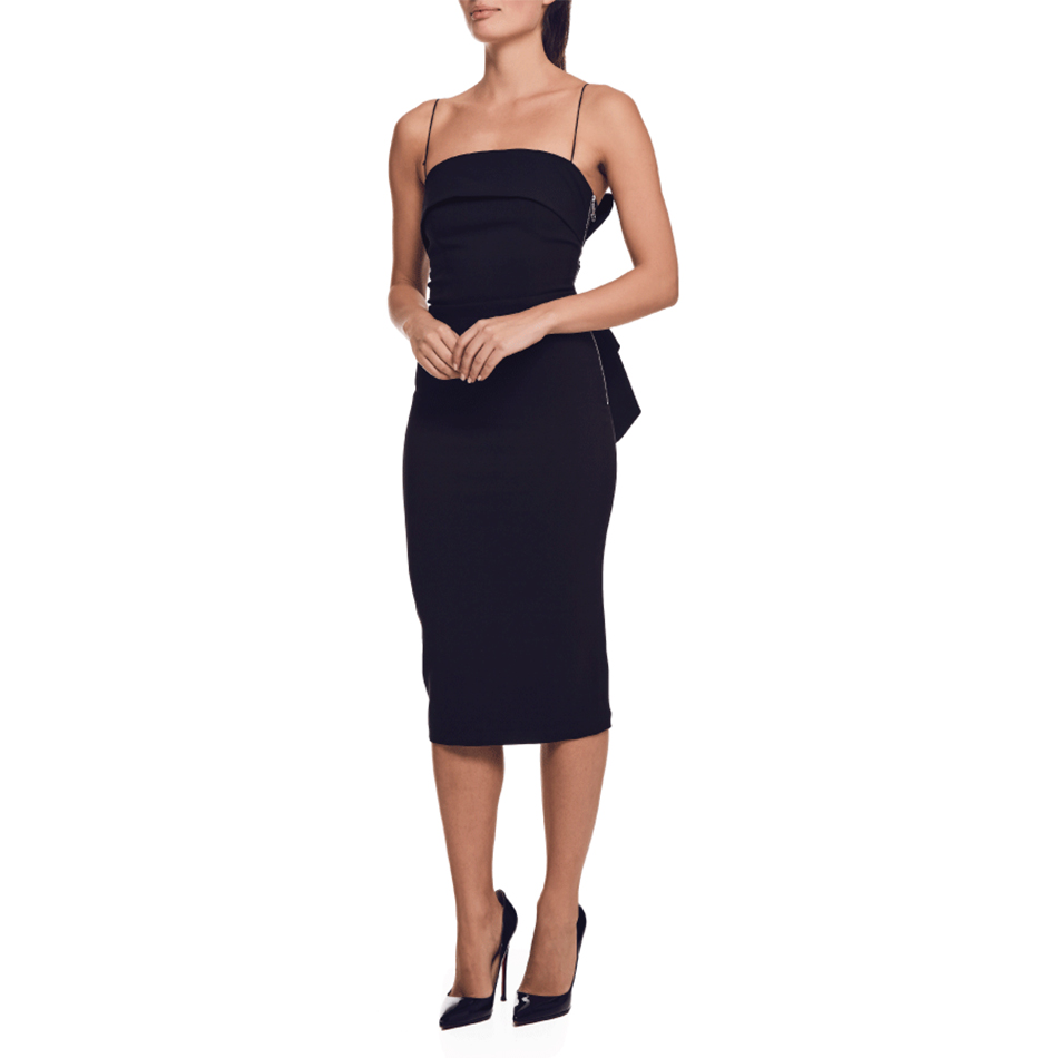   New Summer Nude Bandage Dress Women Sexy Spaghetti Strap Bow Bodycon Club Midi Celebrity Evening Party Dress Vestidos