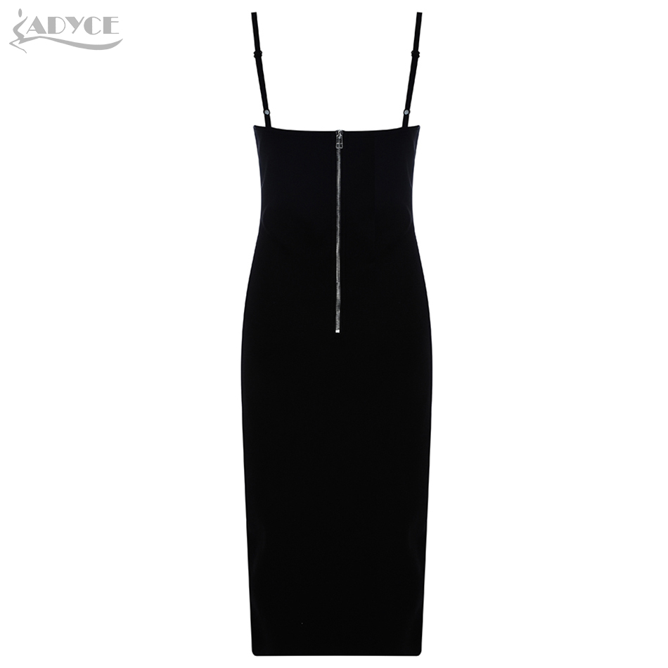   New Arrival Fashion Bodycon Bandage Dress Women Elegant Spaghetti Strap Sexy Lace Bodycon Runway Party Dress Vestidos